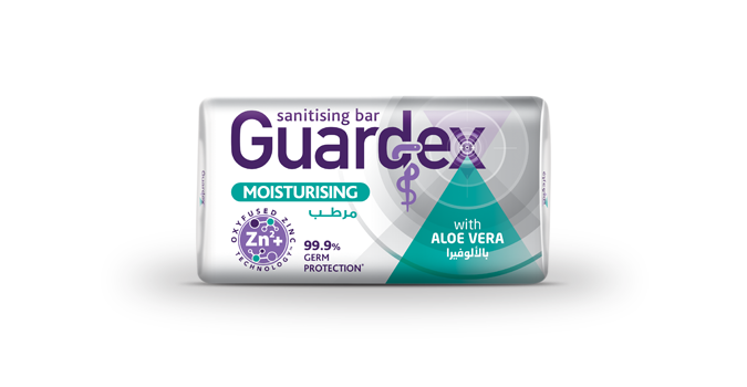 Bar Soap Guardex Moisturizing Aloe Vera Blue