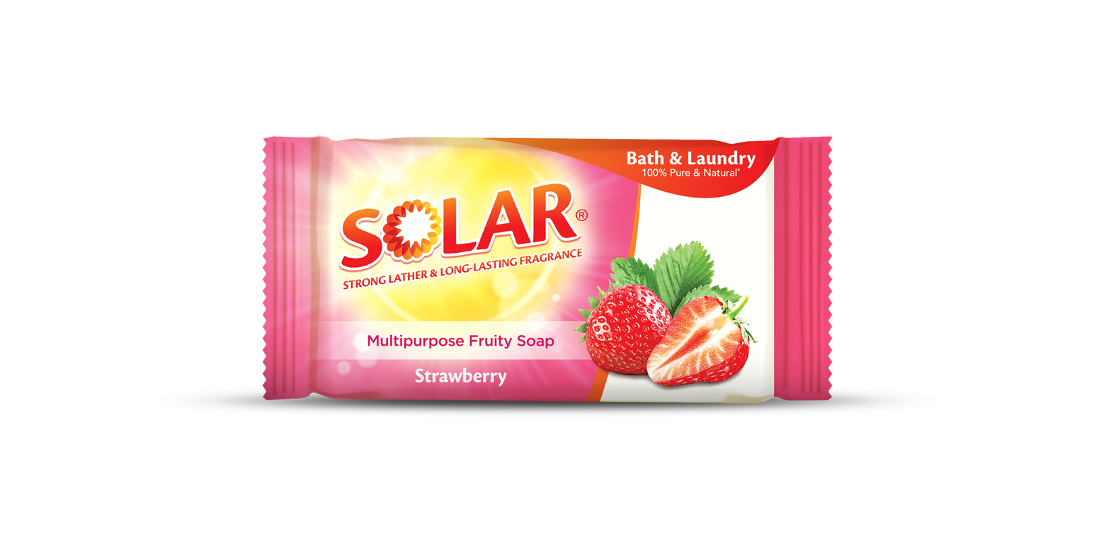 Bar Soap Solar Strawberry Red